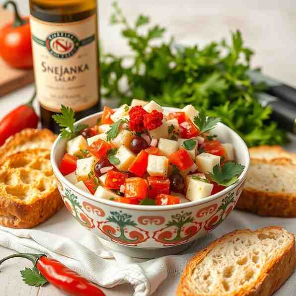 Snejanka Salad - Easy, Healthy Vegetarian